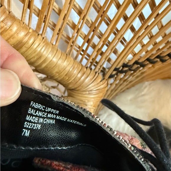 Diba London Dixie Floral Lace Up Tapestry Ankle Boots Vintage - Picture 6 of 7